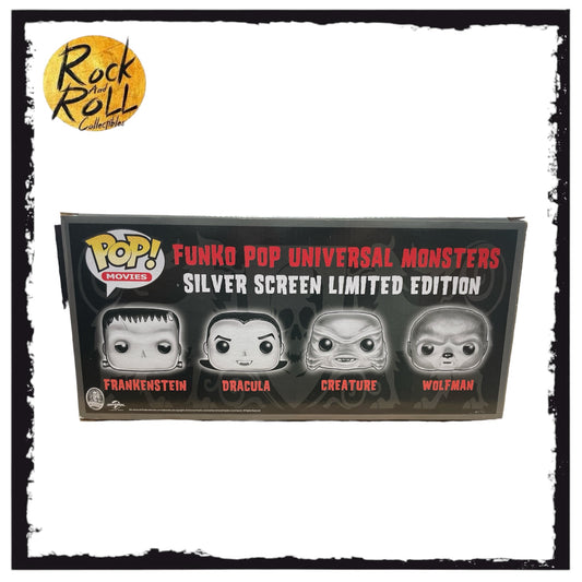 Universal Monsters 4 Pack (Metallic) Funko Pop! Movies. Gemini Collectibles Exclusive LE300 Pcs. Condition 7.5/10