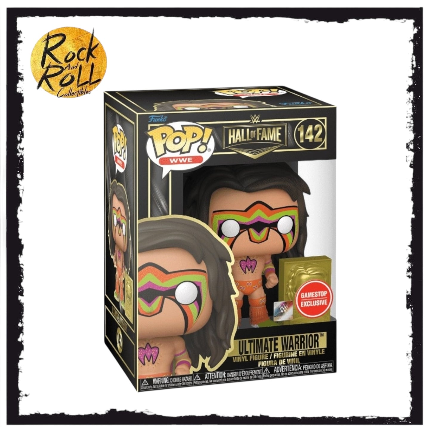 Box Damage - WWE Ultimate Warrior Hall of Fame Funko Pop! #142 GameStop Exclusive