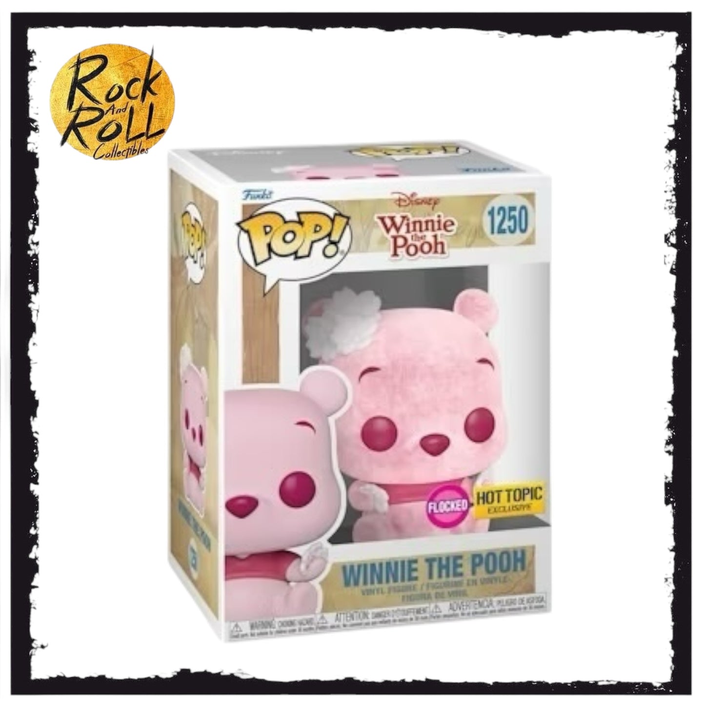 Winnie the Pooh Flocked Funko Pop #1250 - Hot Topic Exclusive