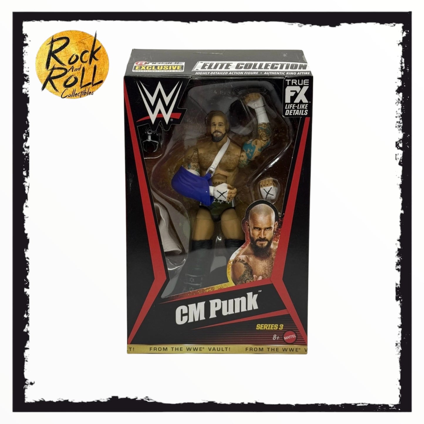 CM Punk WWE Elite From The Vault Mattel Action Figure - Best Of Series 3