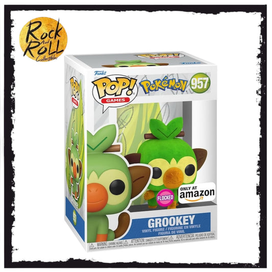 Pokemon - Grookey (Flocked) Funko Pop! #957 Amazon Exclusive