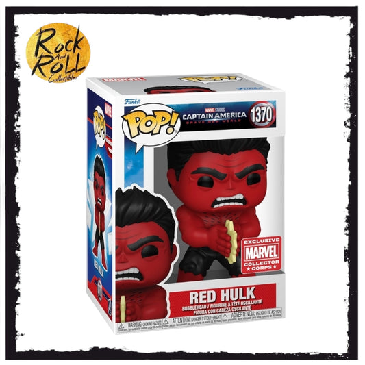 Captain America Brave New World - Red Hulk Funko Pop! #1370 Marvel Collectors Corps Exclusive