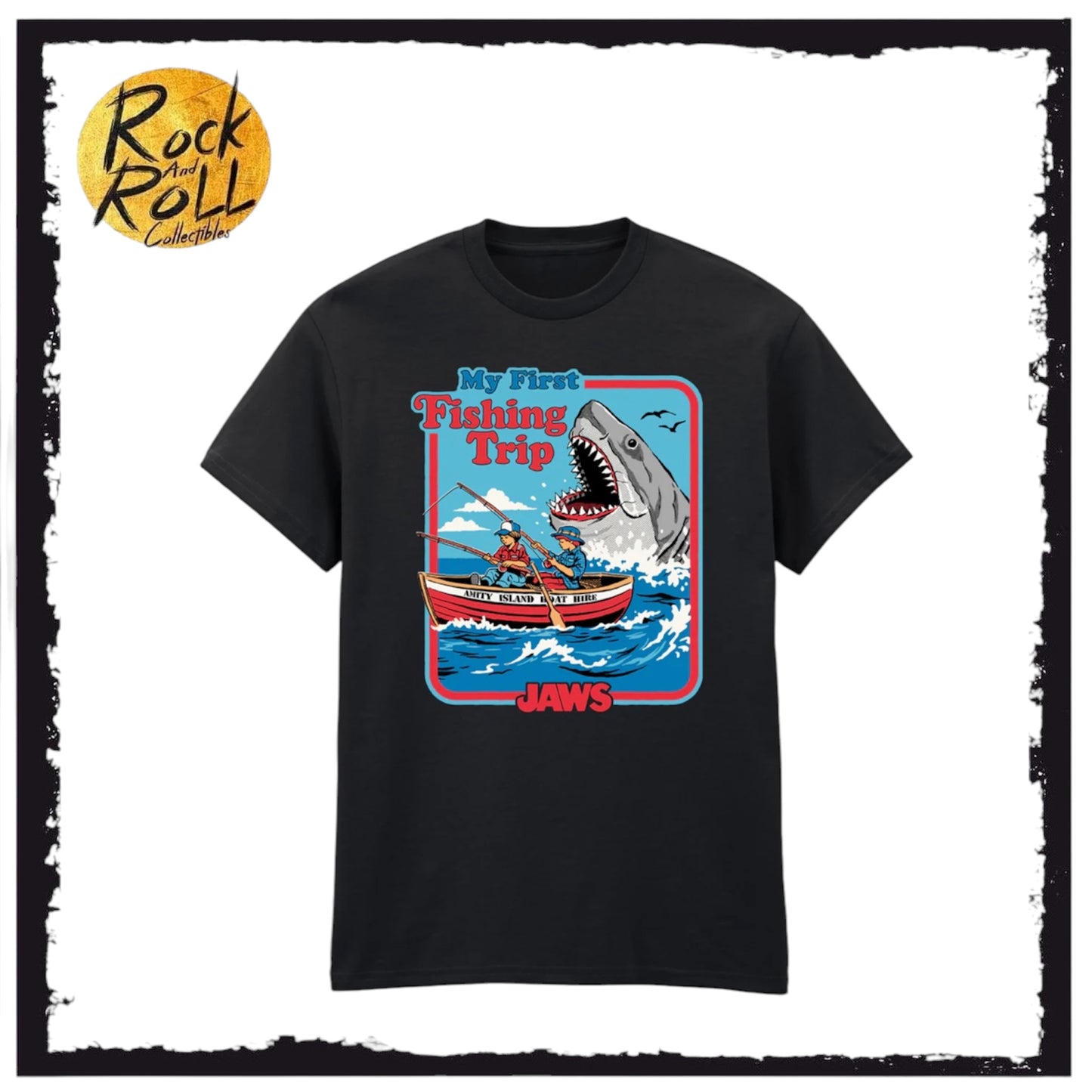 Steven Rhodes x Jaws: My First Fishing Trip T-Shirt