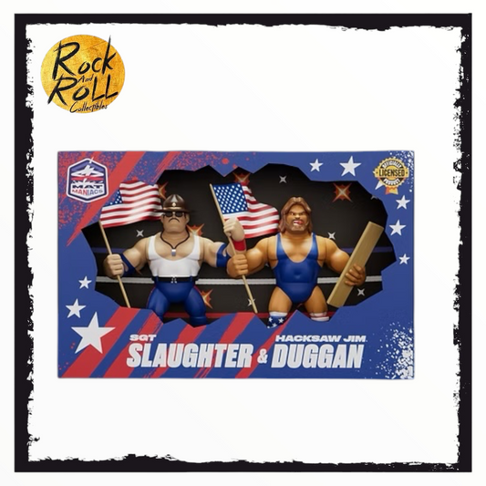 SGT SLAUGHTER & "HACKSAW" JIM DUGGAN SET PRE ORDER
