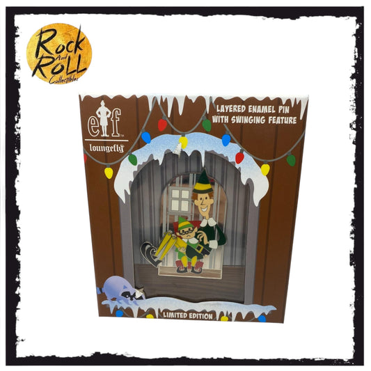 Loungefly Limited Edition Elf Layered Enamel Pin with Swinging Feature