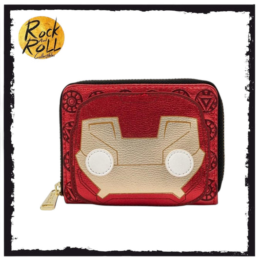 Loungefly Marvel Iron Man Head Zip Around Wallet