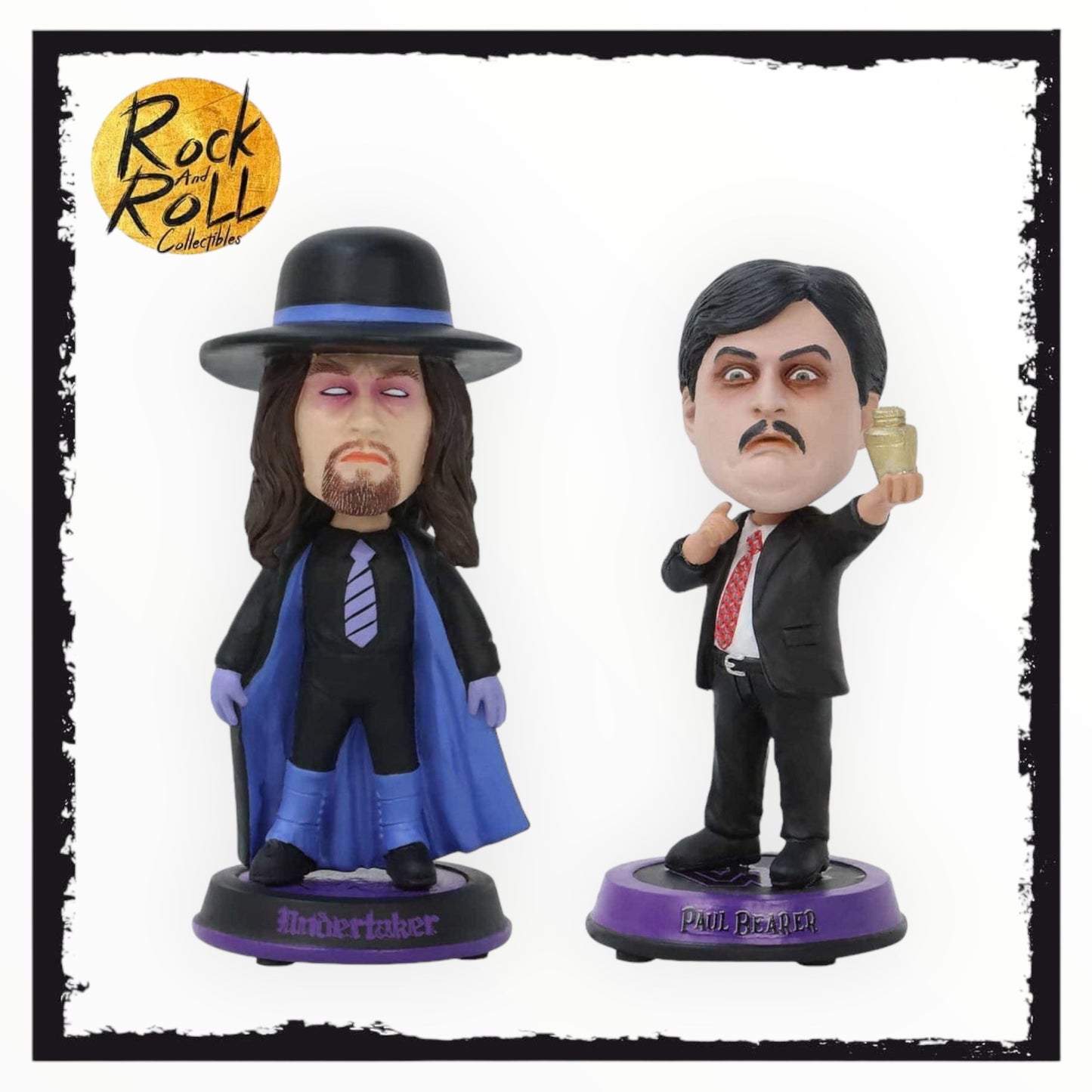 2024 WWE FOCO Mini Bighead Bobblehead 2-Pack: Paul Bearer & Undertaker