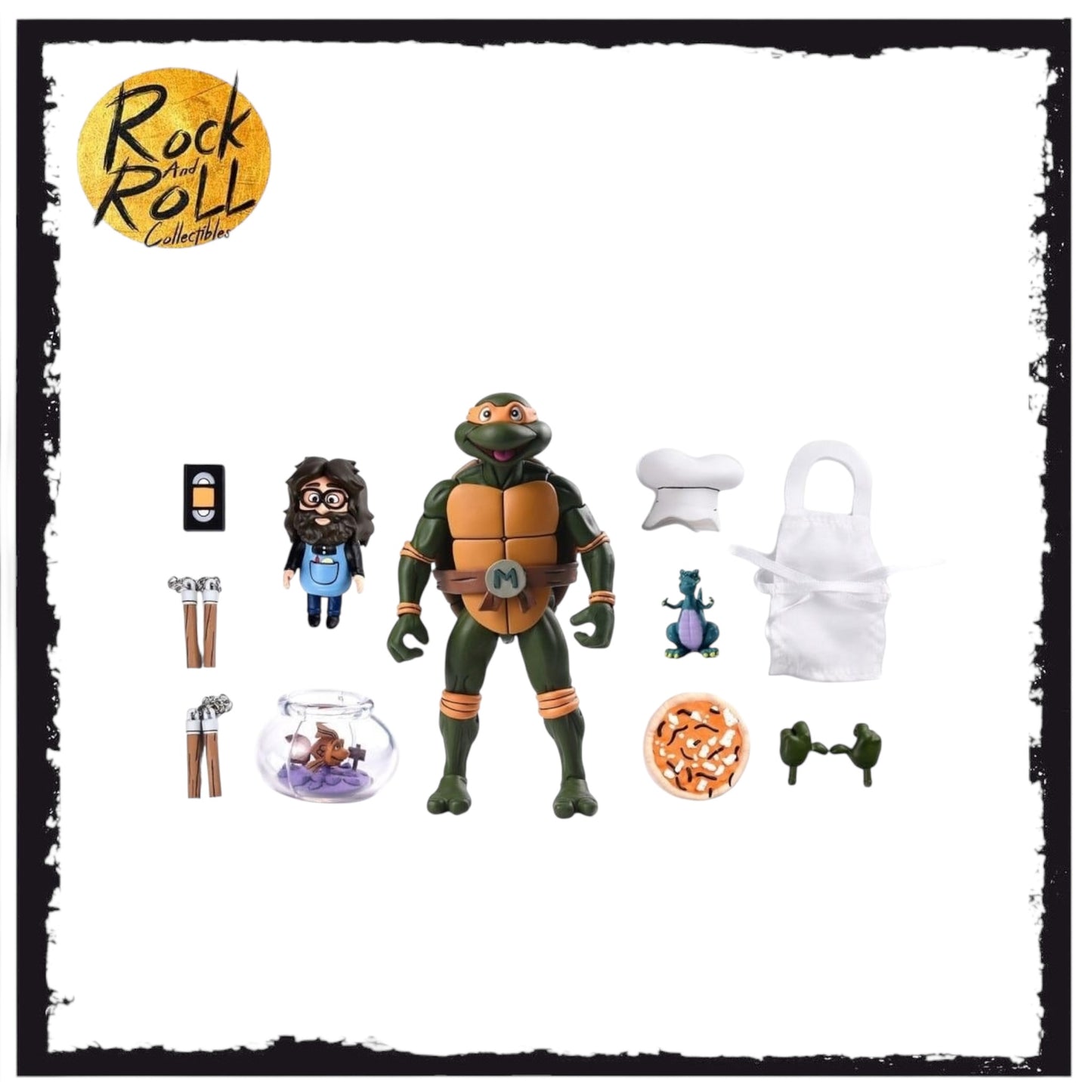 Teenage Mutant Ninja Turtles (1987) - Ultimate Michelangelo (Pizza Club VHS) 7" Scale Action Figure