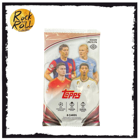 2023-24 Topps UEFA Club Competitions Soccer Individual Pack