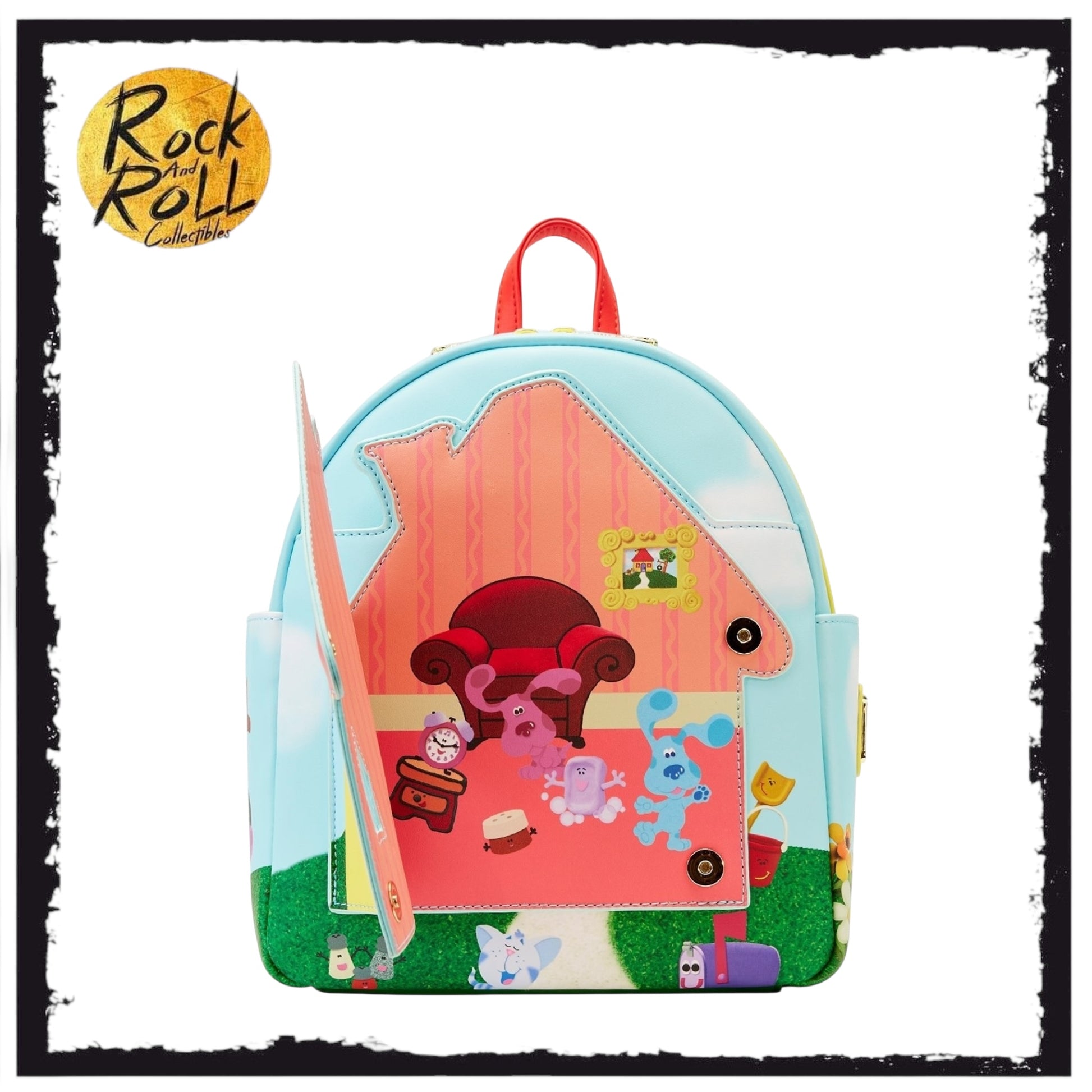 blues clues mini backpack And You Book Bag Smiles Sun Sky King Stationary Inc inspired accents INTIMO Blue's Clues Fuzzy Soft