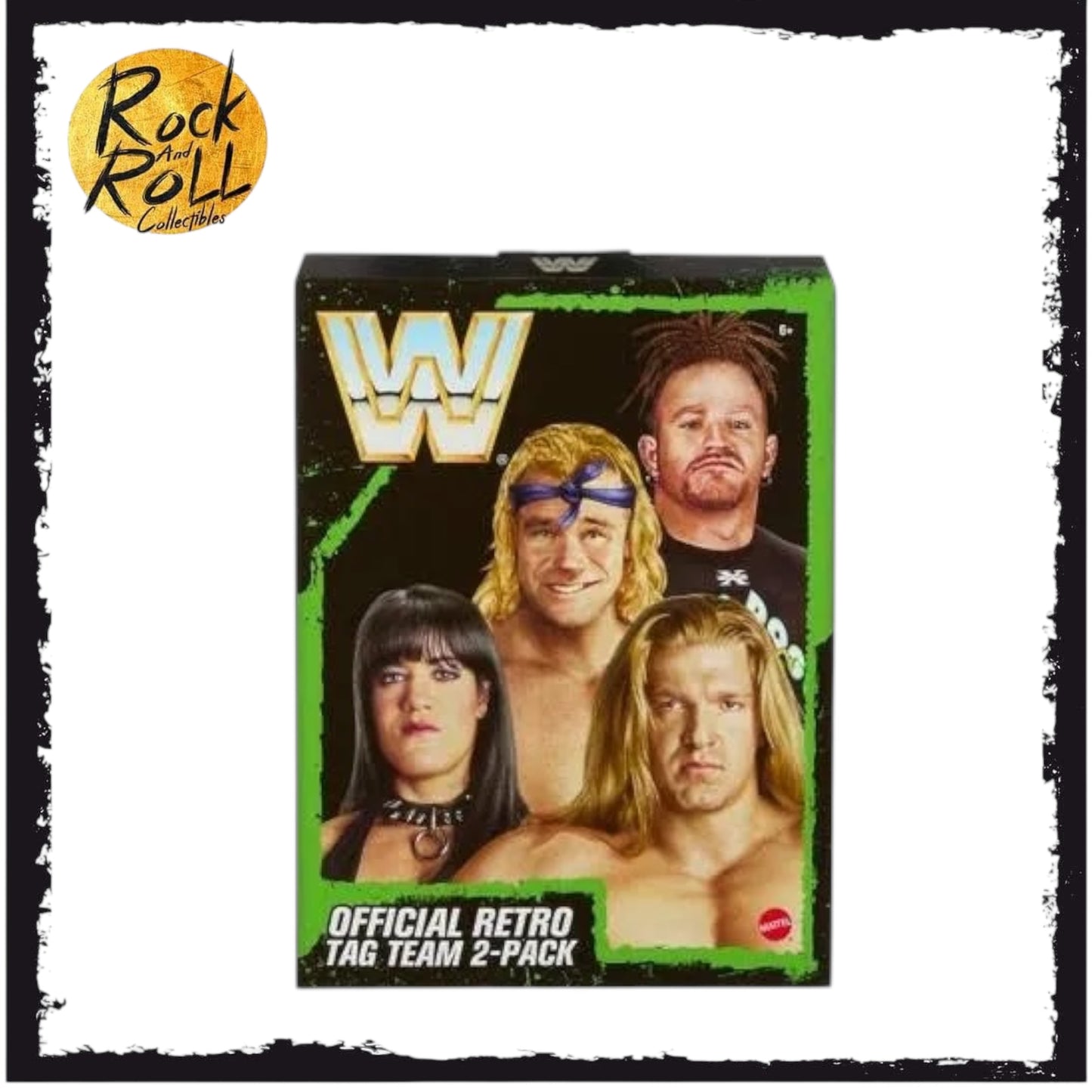 DX WWE RETRO 4-PACK RINGSIDE EXCLUSIVE (TRIPLE H, CHYNA, ROAD DOGG & BILLY GUNN)