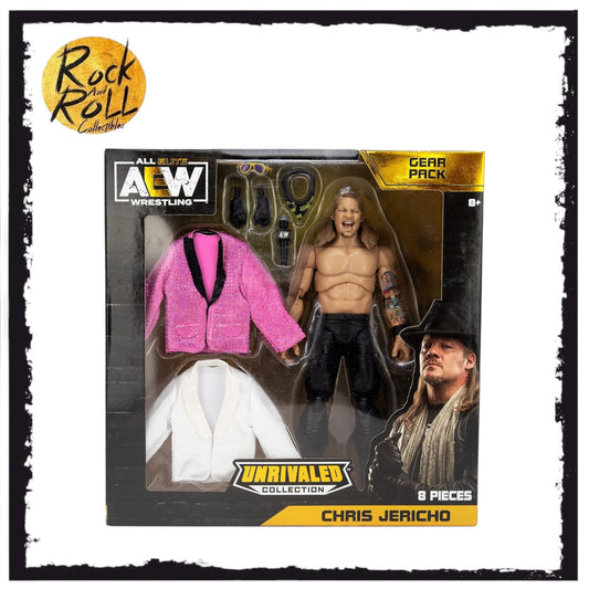 AEW Unrivaled Chris Jericho 8 Pieces Gear Pack US Import