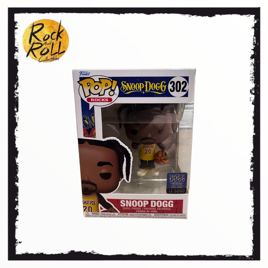 Funko POP Snoop Dogg 302 Yellow Lakers Jersey Dogg House Exclusive LE: 5000