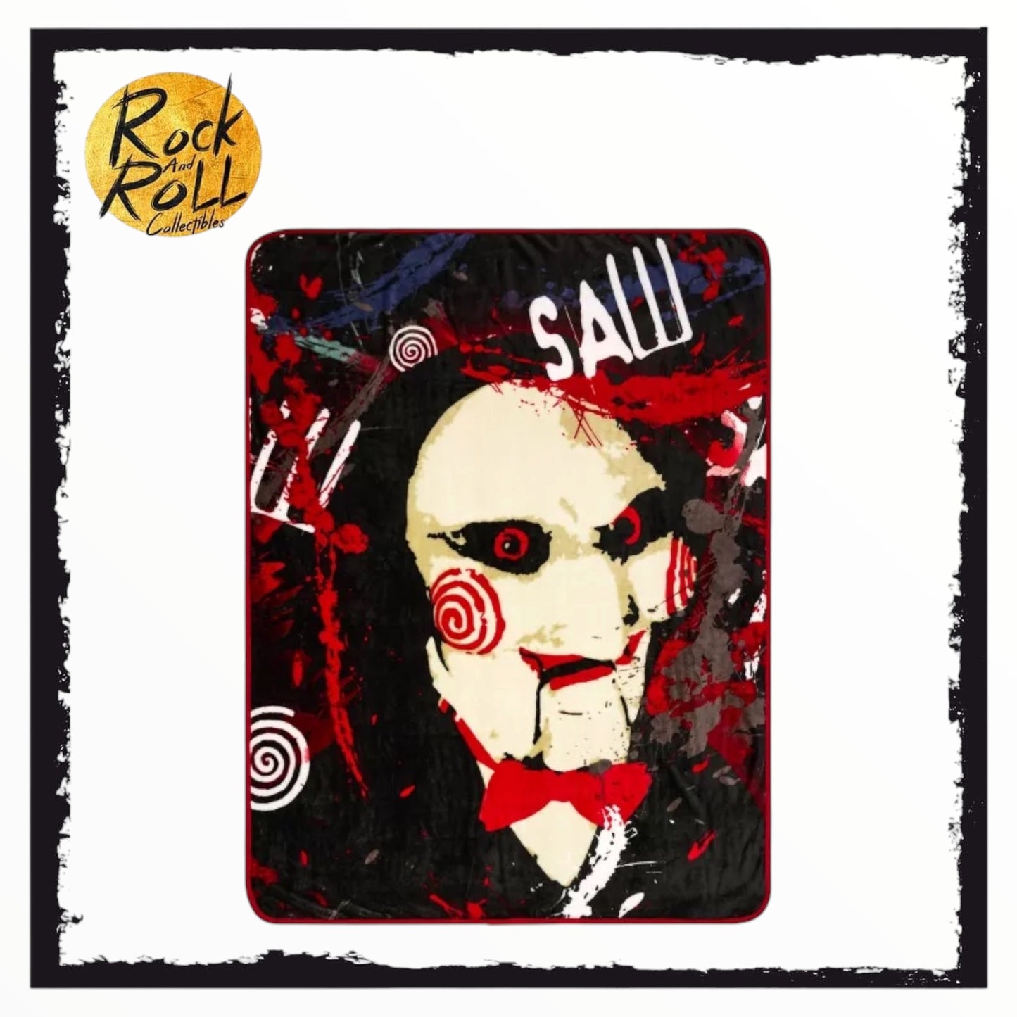 Saw Billy Splatter Fleece Throw Blanket