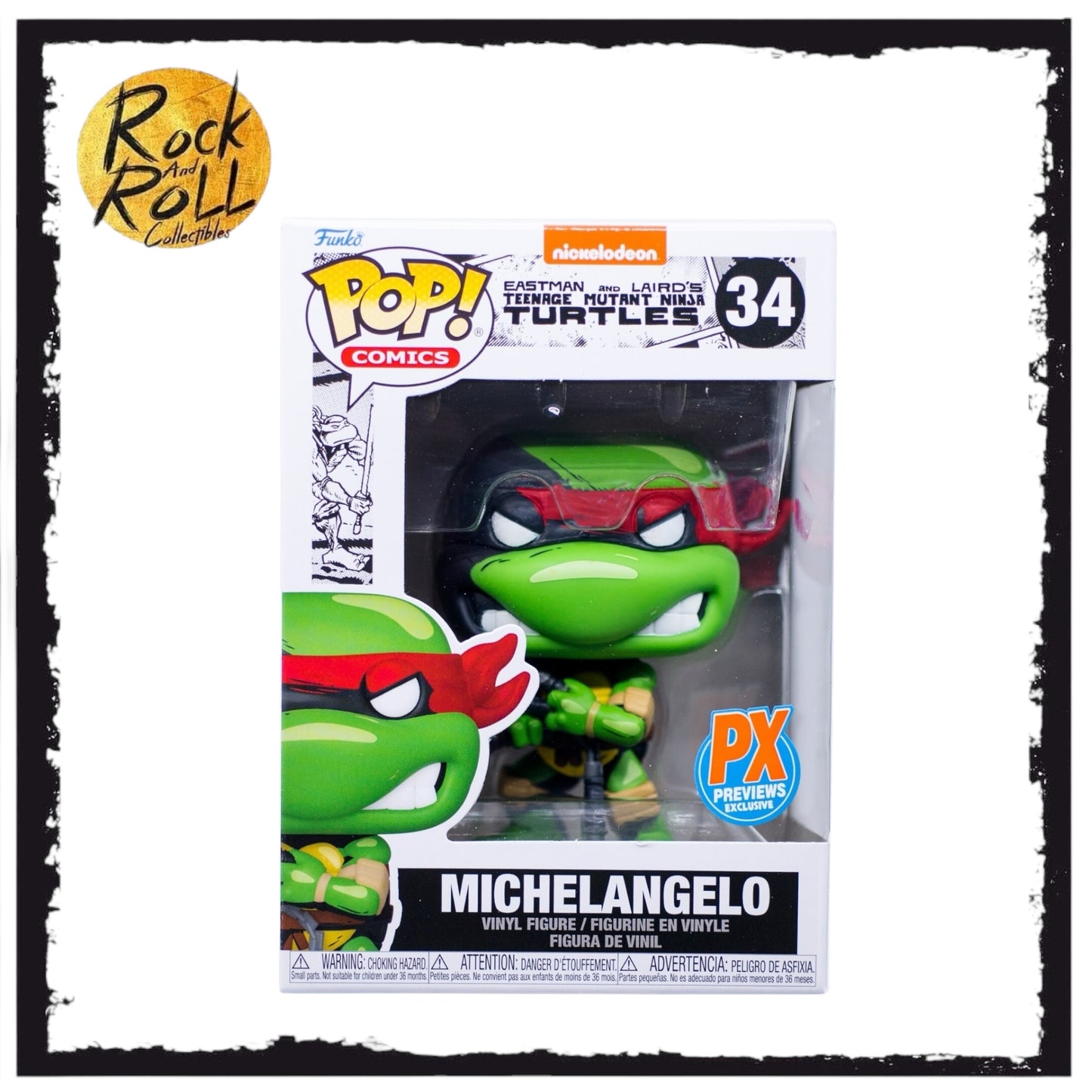 Teenage Mutant Ninja Turtles - Michelangelo Funko Pop! #32 PX Previews Exclusive