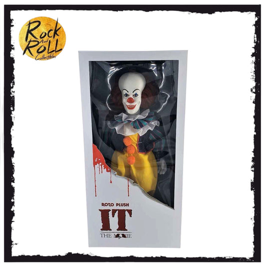 Mezco Designer Series Pennywise 18” 1990 Movie Roto Plush Doll