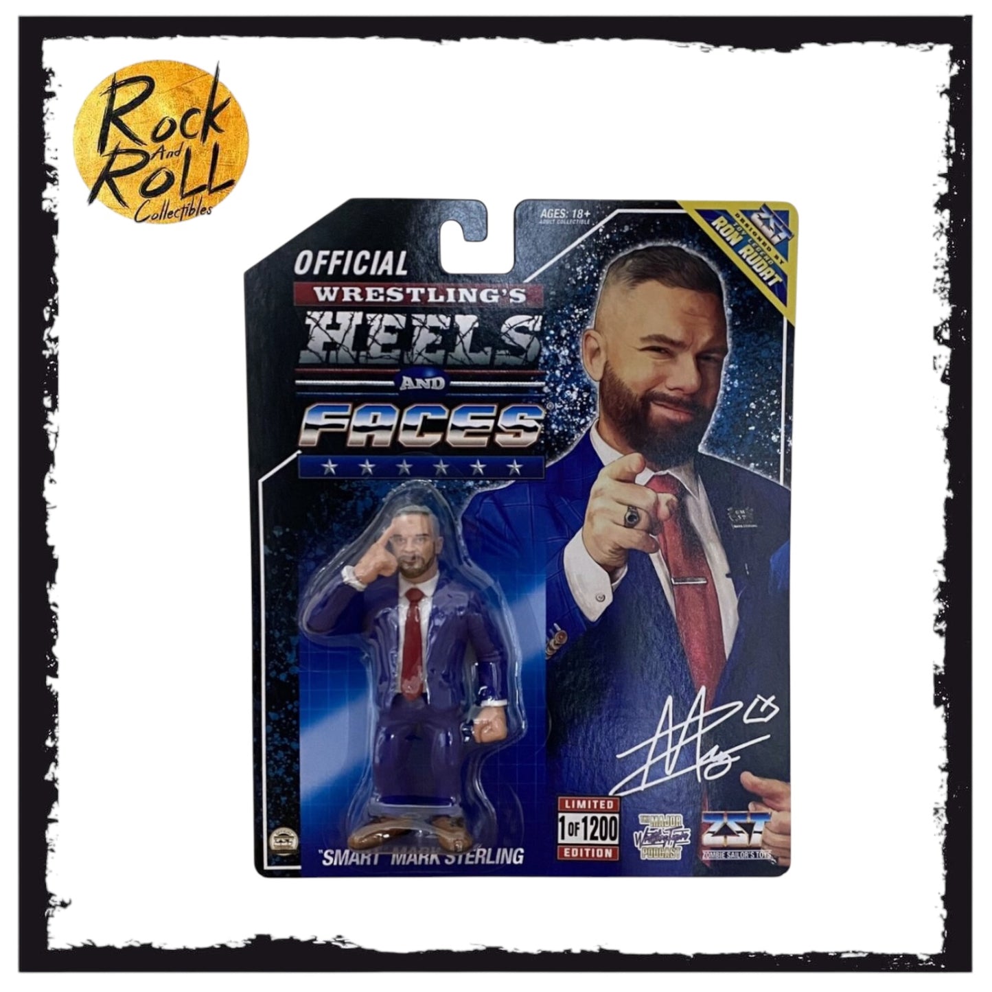 ZST Heels And Faces Smart Mark Sterling Wrestling Figure Major Wrestling Figure Podcast 1/1200