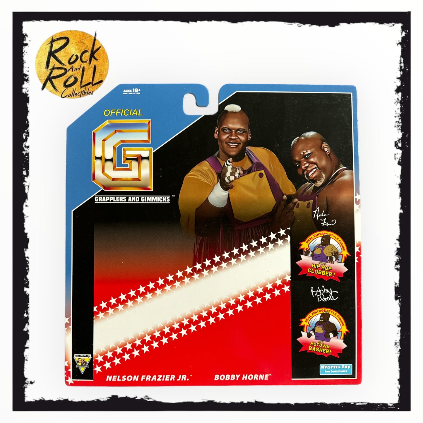 Grapplers & Gimmicks Nelson Frazier Jr & Bobby Horne 2 Pack Backing Card & Bubble Only (No Figure)