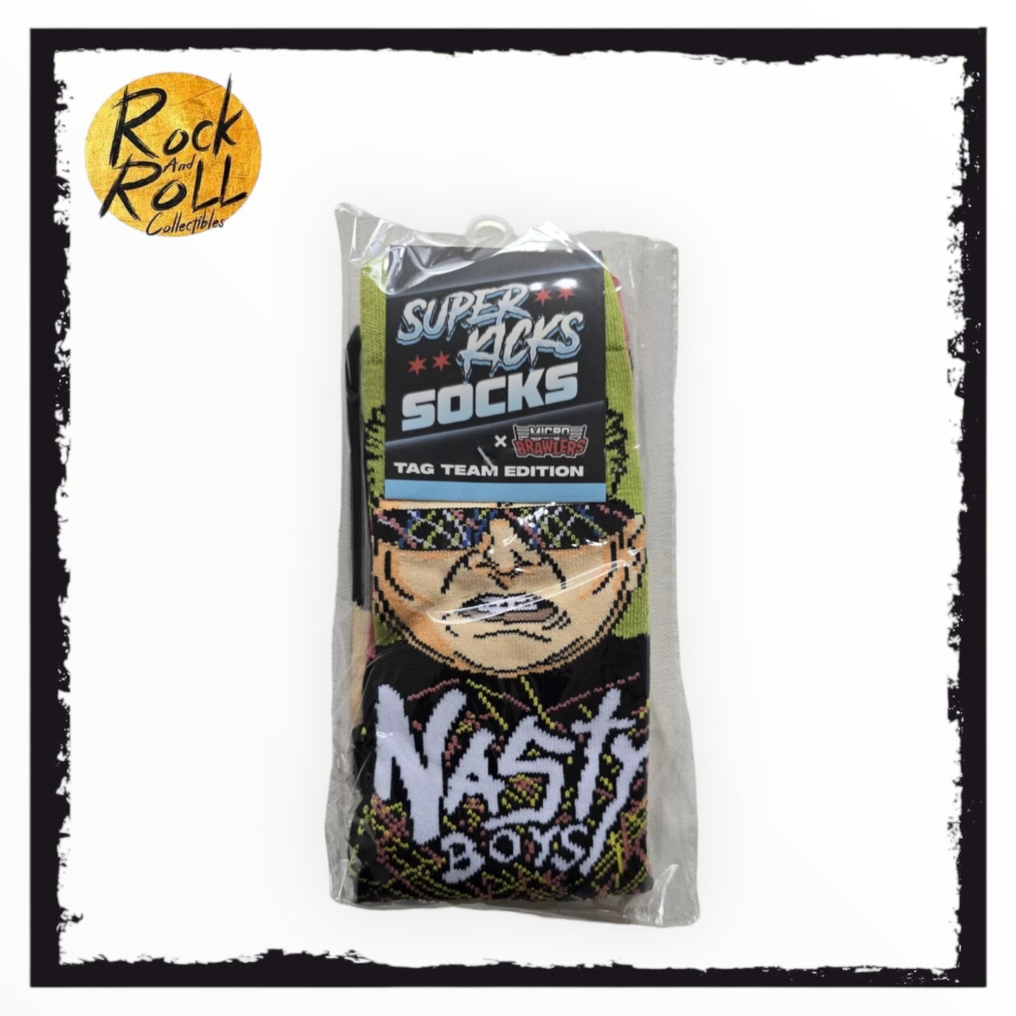 Super Kick Socks x Micro Brawlers Tag Team Edition - Nasty Boys (One Size)