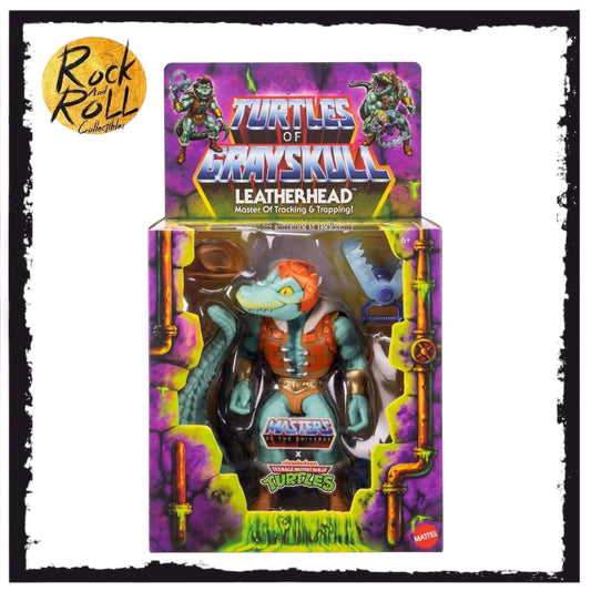 MOTU x TMNT: Turtles of Grayskull Leatherhead Deluxe Action Figure US Import