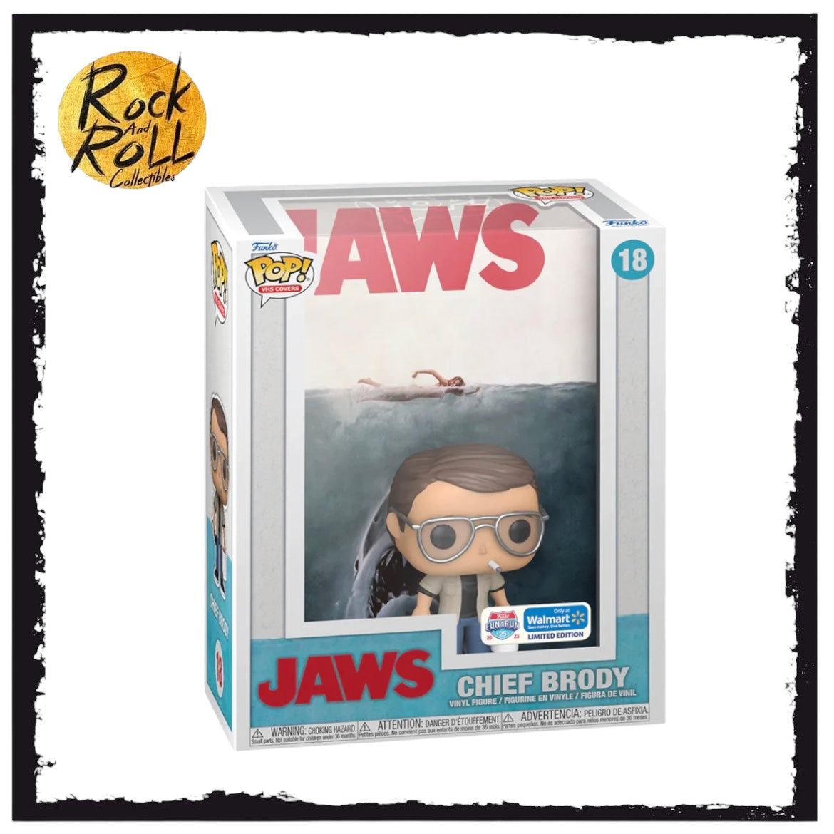 Chief Brody #18 Funko Pop VHS Cover! - Jaws - Fun on the Run Walmart Exclusive