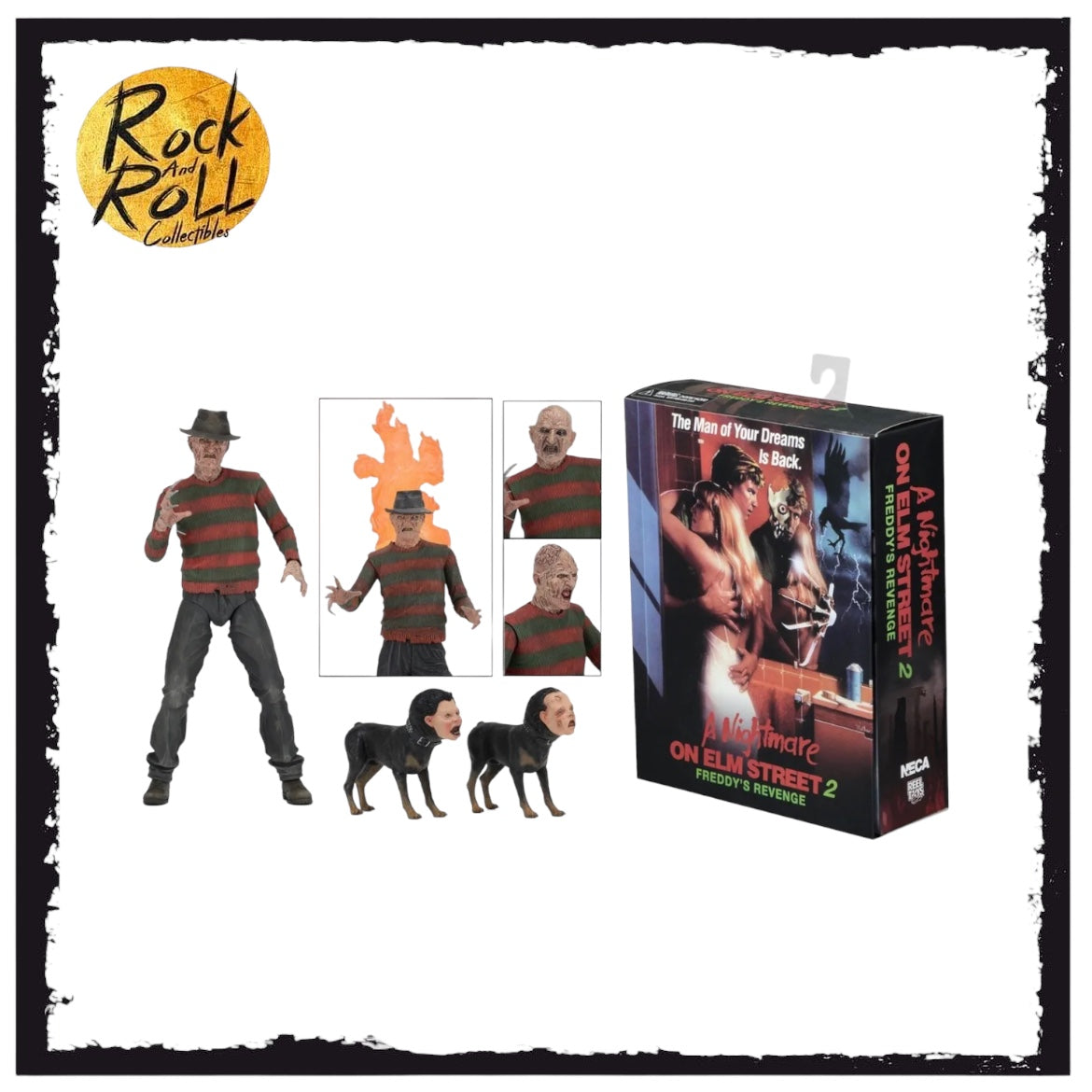 Not Mint Packaging - NECA Nightmare On Elm Street Part 2 Ultimate Freddy Krueger Action Figure