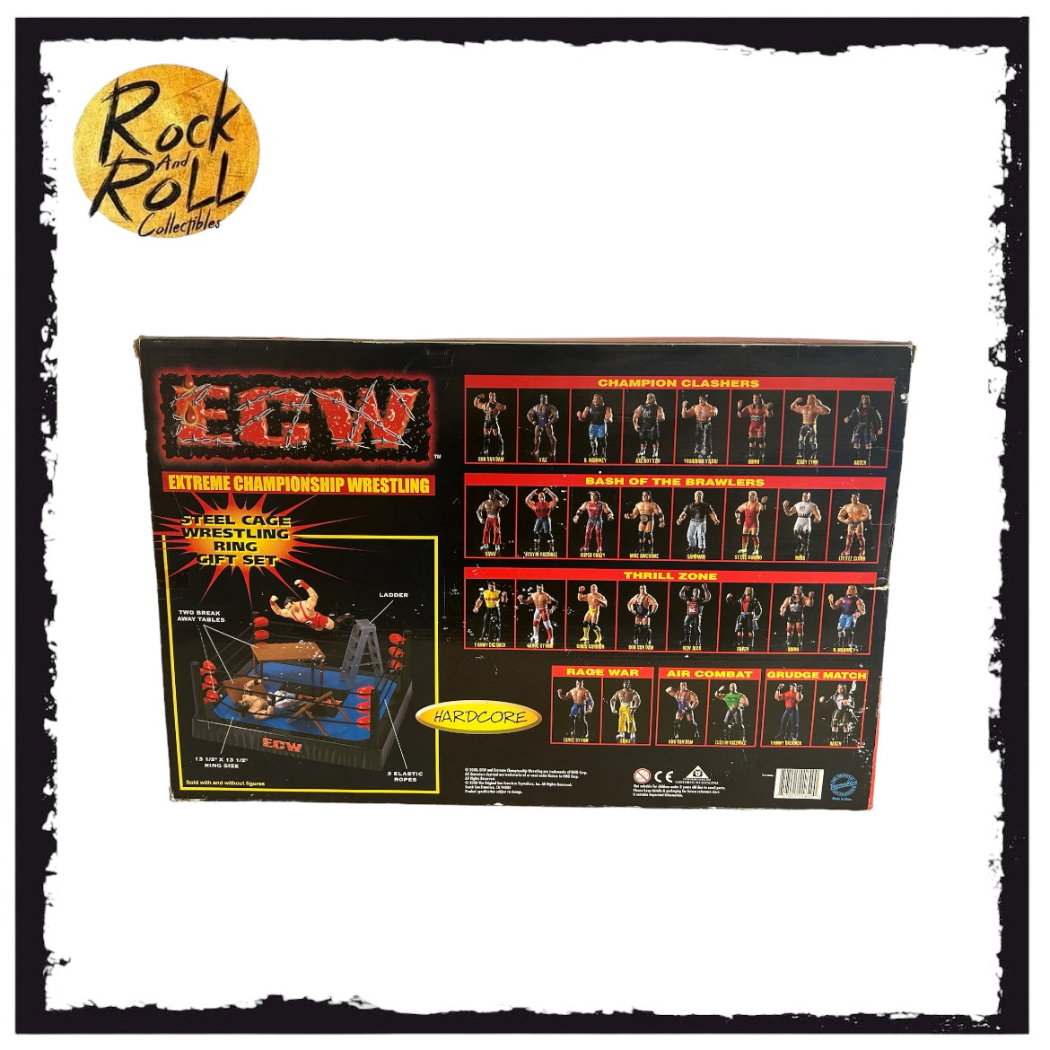 ECW OSFTM WRESTLING RING SET TOYS R US EXCLUSIVE with Sabu RVD – rock ...