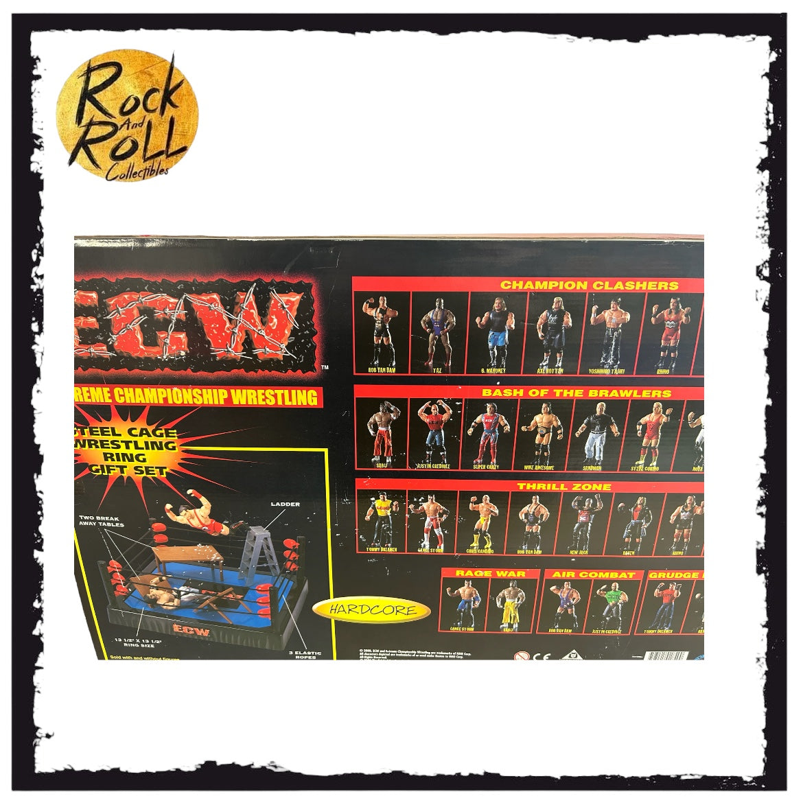 ECW OSFTM WRESTLING RING SET TOYS R US EXCLUSIVE with Sabu RVD – rock ...