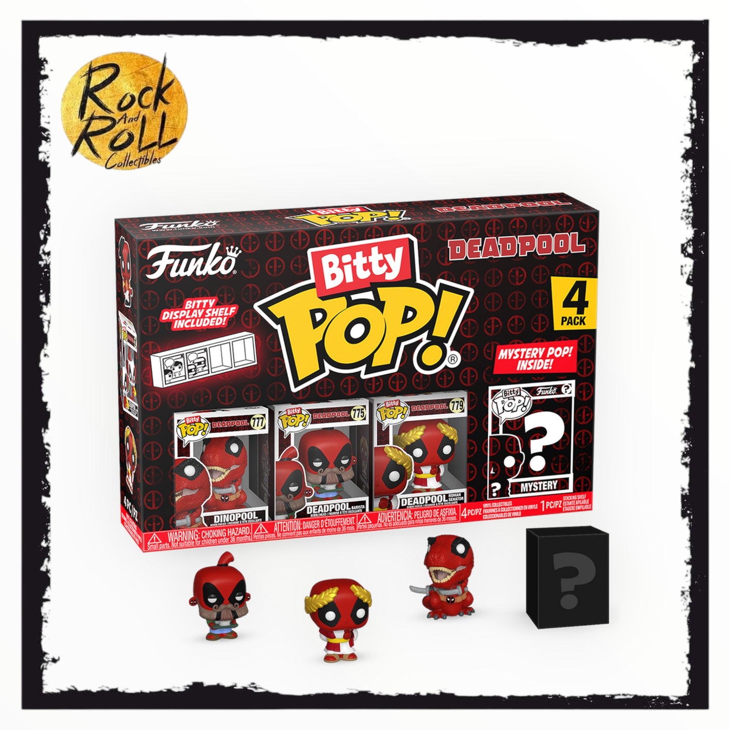 Deadpool Dinopool - Deadpool 4 Pack Bitty Pop!