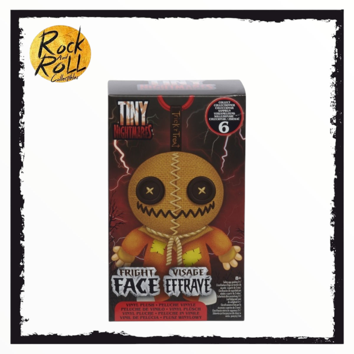 Tiny Nightmares Fright Face Plush Keychain Mystery Box