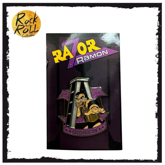 WWE Razor Ramon Glitter Official Enamel Pin