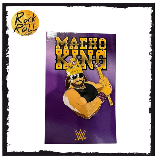 WWE Macho Man - Macho King Box Glitter Enamel Pin