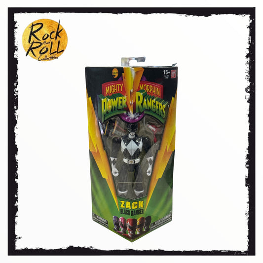 Bandai Mighty Morphin Power Rangers Action Figure - Zack Black Ranger US Import