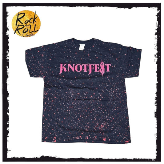 Slipknot Knotfest - Black & Red Speckles T-Shirt