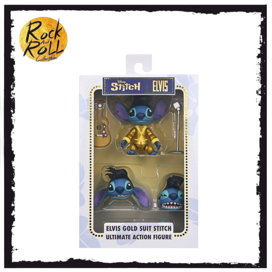 NECA Lilo and Stitch Gold Suit Elvis Stitch Ultimate 7” Scale Action Figure