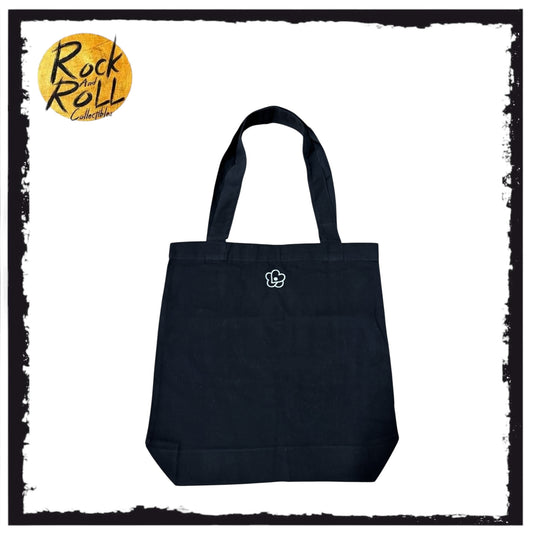 Blackpink Jisoo Flower Heart Black Tote Bag