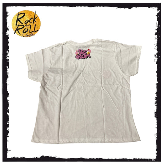 Blackpink x Lady Gaga Collab Ice Cream White Crop Top Official T-Shirt