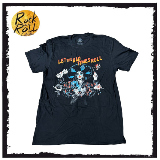 The Offspring "Let The Bad Times Roll" Official Crewneck Tour T-Shirt Europe/UK 2023