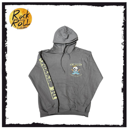The Offspring "Let The Bad Times Roll" Europe/UK 2023 Tour Grey Pullover Hoodie (Small)