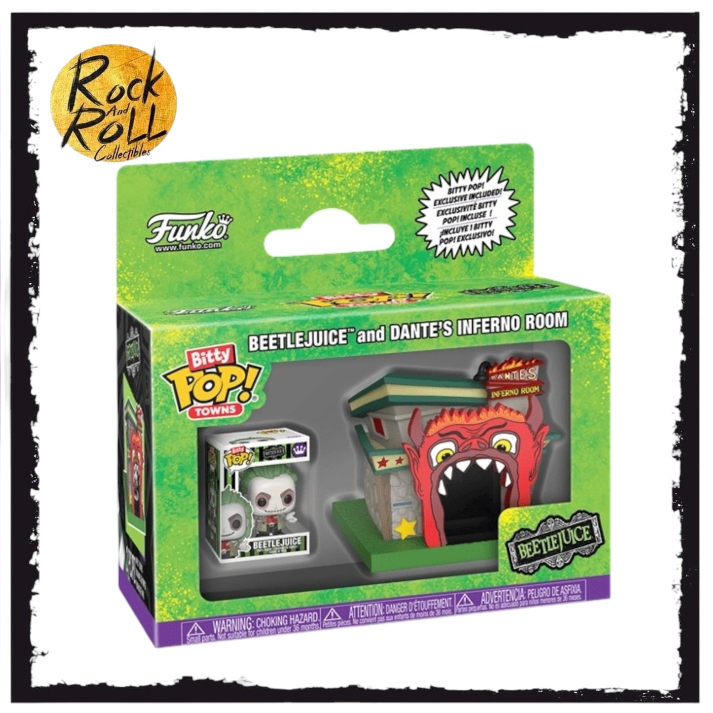 Beetlejuice and Dantes Inferno Room Funko Bitty Pop Town - Beetlejuice