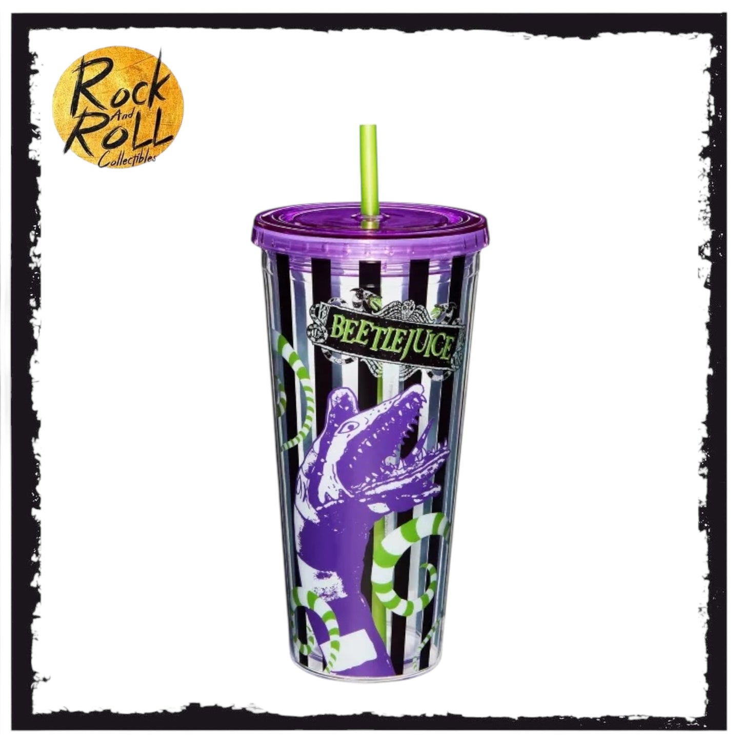 *Broken* Spirit Halloween Beetlejuice Worm 20oz Tumbler
