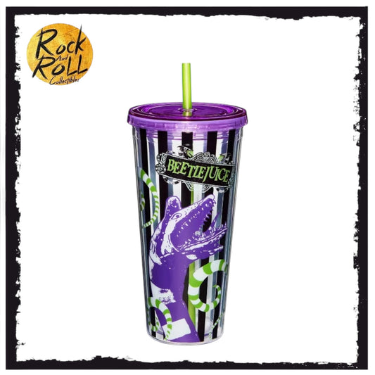 *Broken* Spirit Halloween Beetlejuice Worm 20oz Tumbler