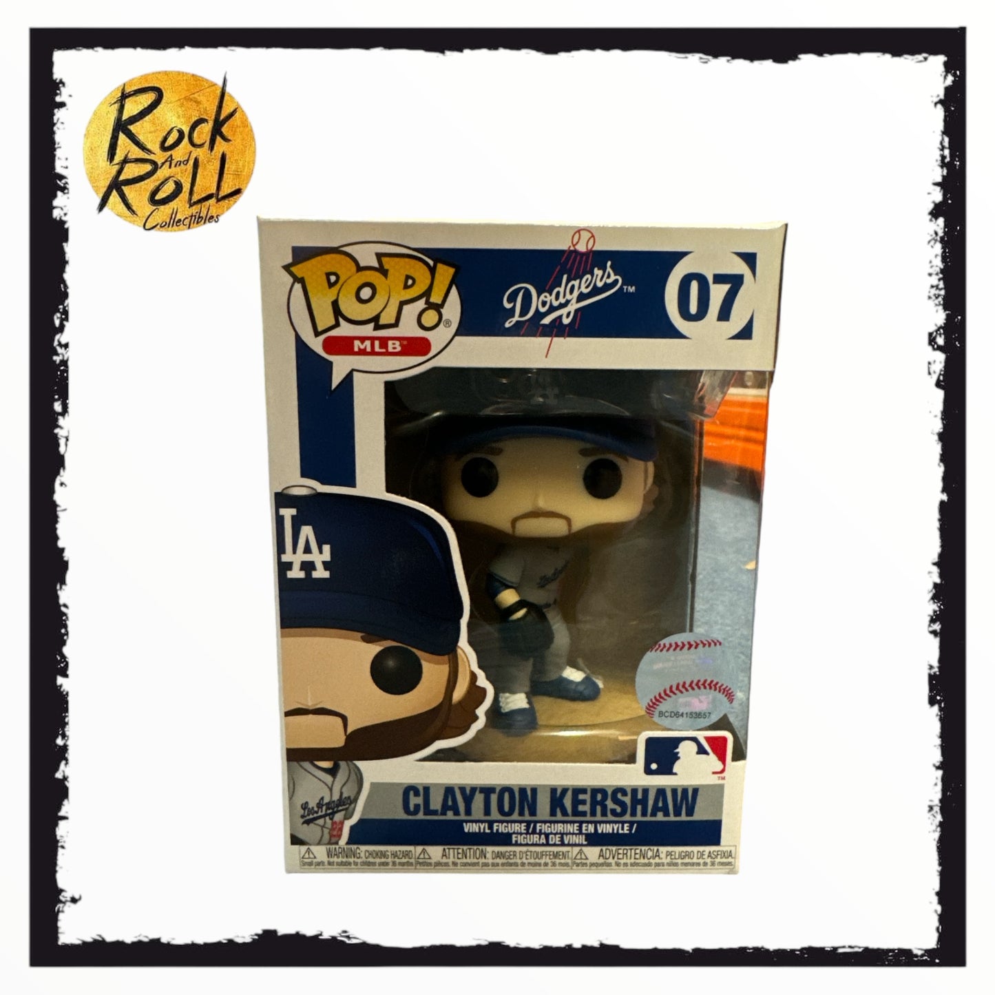 Funko Pop! Vinyl: MLB #07 Clayton Kershaw - LA Dodgers - Away Kit