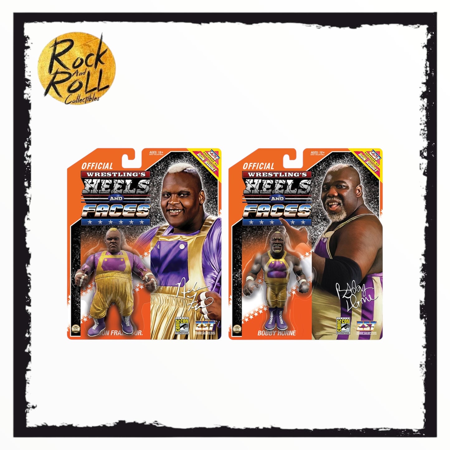 Zombie Sailor Toys Heels and Faces - Bobby Horne & Nelson Frazier Jr. - Orange Card Series PRE ORDER