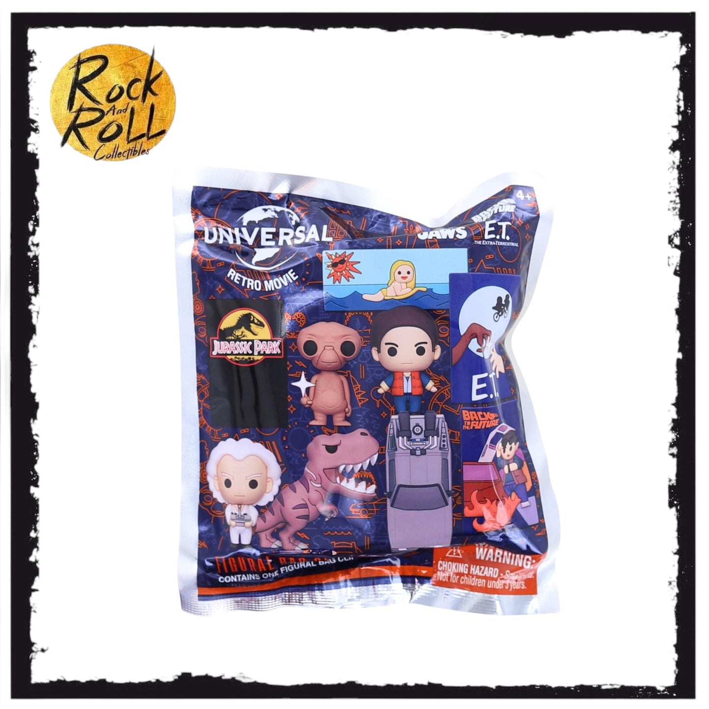 Universal Retro Movie 3D Foam Mystery Figural Bag Clip