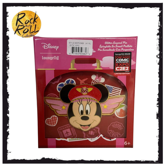Minnie Mouse Glitter Loungefly Enamel Pin! - Disney - C2E2 2024 Exclusive LE650 Pcs