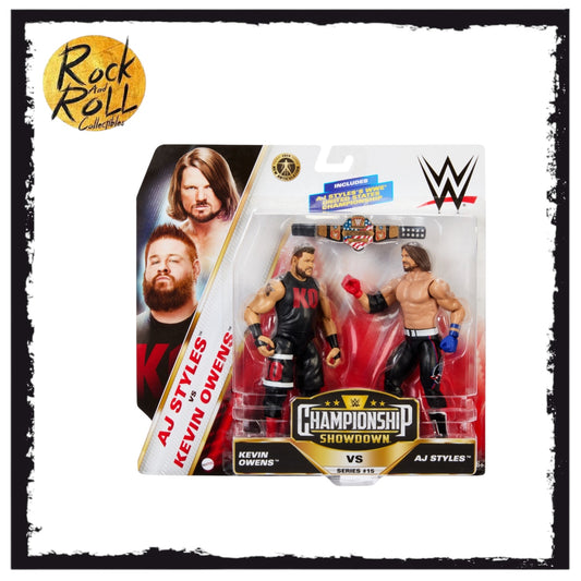WWE Championship Showdown Kevin Owens vs AJ Styles Action Figure 2 Pack