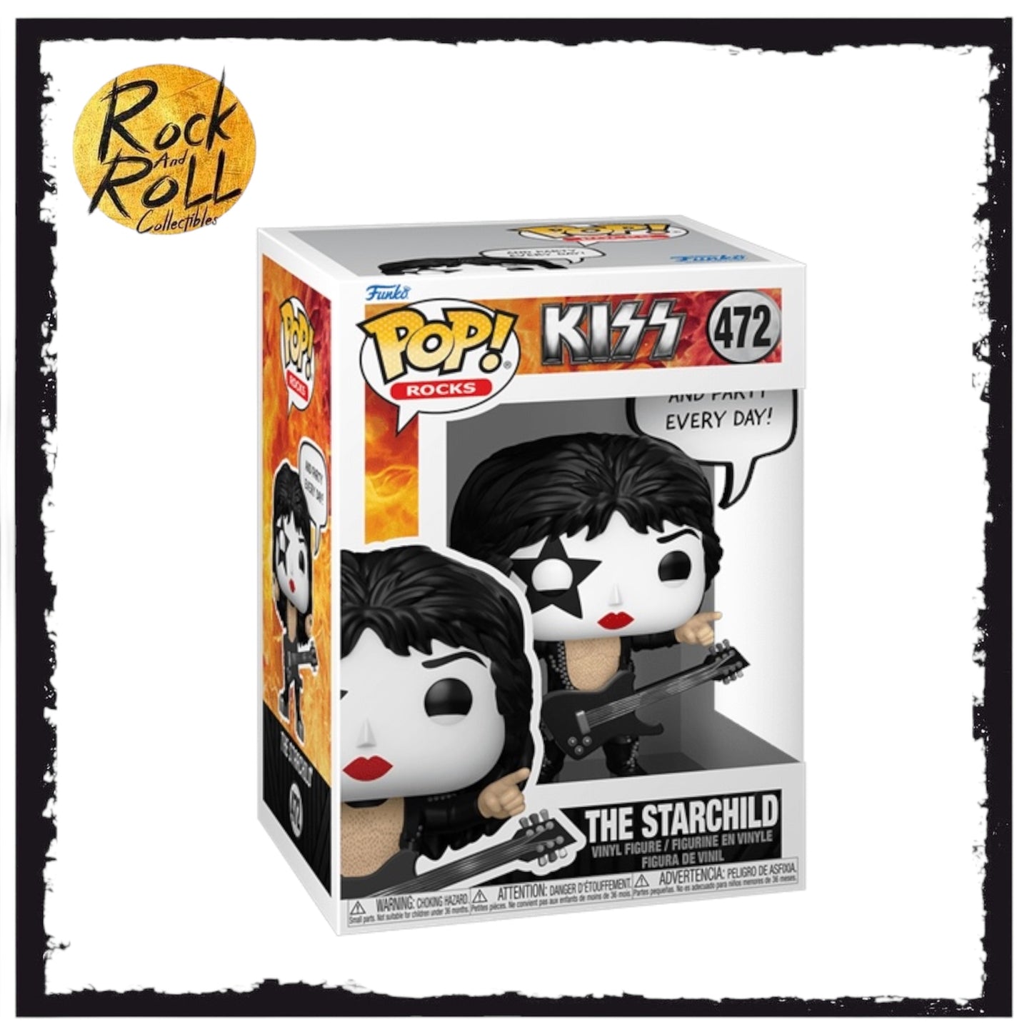 The Starchild #472 Funko Pop Sayings - Kiss: Rock and Roll All Night