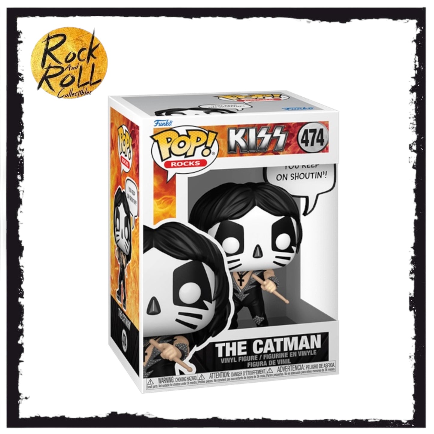 The Catman #474 Funko Pop Sayings - Kiss: Rock and Roll All Night