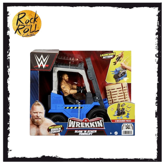 WWE Wrekkin Slam 'N Stack Forklift with Brock Lesnar Figure (see description)